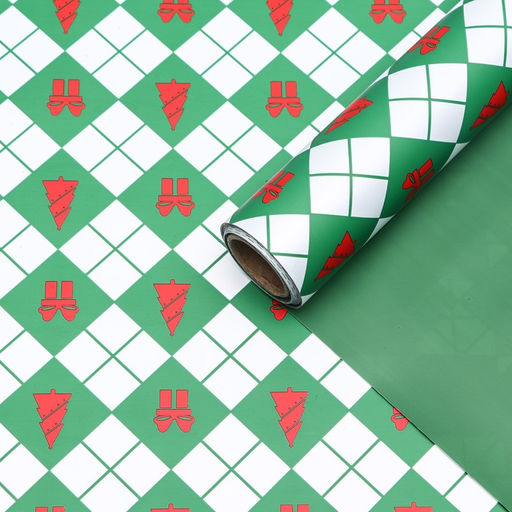 Пленка для цветов, Новогодний калейдоскоп, зелёная 56см*10м - Simaland фото 2