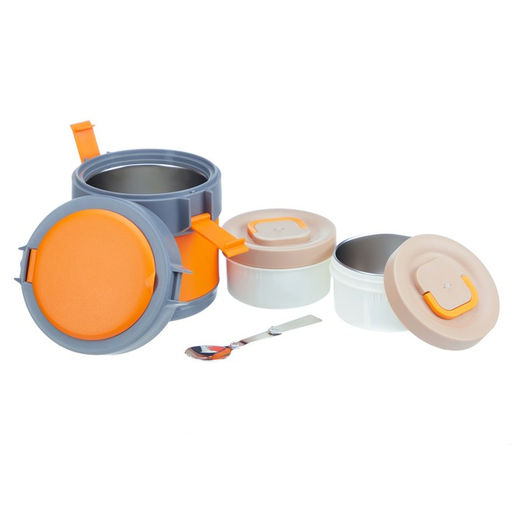 Термос для еды, 1.5 л, сохраняет тепло до 12 ч, нержавеющая сталь, пластик, оранжевый - Simaland фото 2