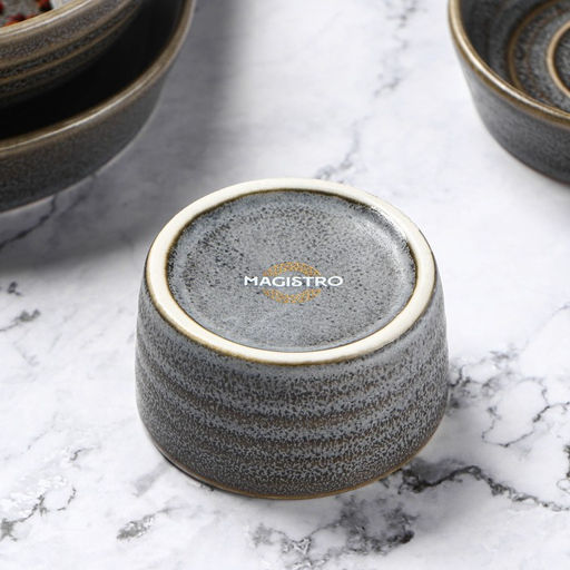 Соусник фарфоровый Magistro Urban, 70 мл, d=6,7 см, цвет серый фото 4