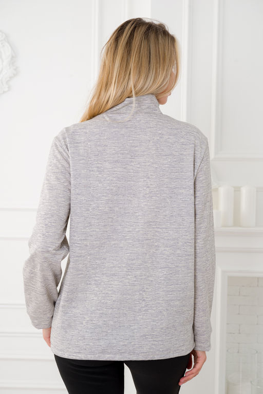 Толстовка женская из футера 2-х нитка Ирма зебра - Амадэль фото 3