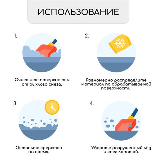 Реагент противогололёдный, мраморная крошка и реагент, 10 кг, работает при – 30 °C, в мешке, Greengo
