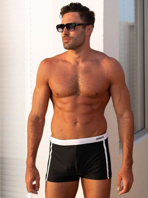 Плавки Sw.07M черный / белый