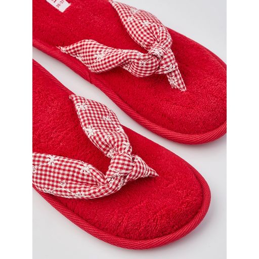 Тапочки Шотландка красные - Halluci фото 2