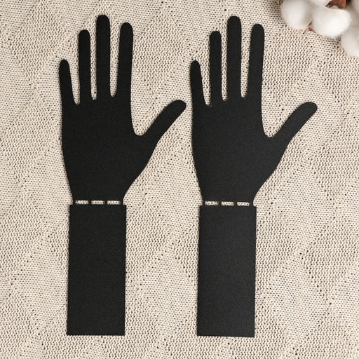 Держатель - подставка для книг «Ладони», набор 2 шт., 15×10×10 см, чёрный