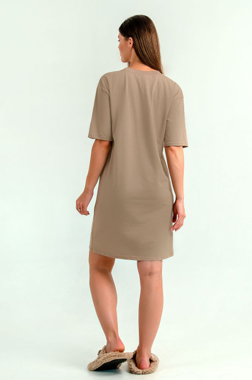 Арт. 4141 Туника женская 44-54 (6 шт) Цвет:кофейный - Калинка фото 4