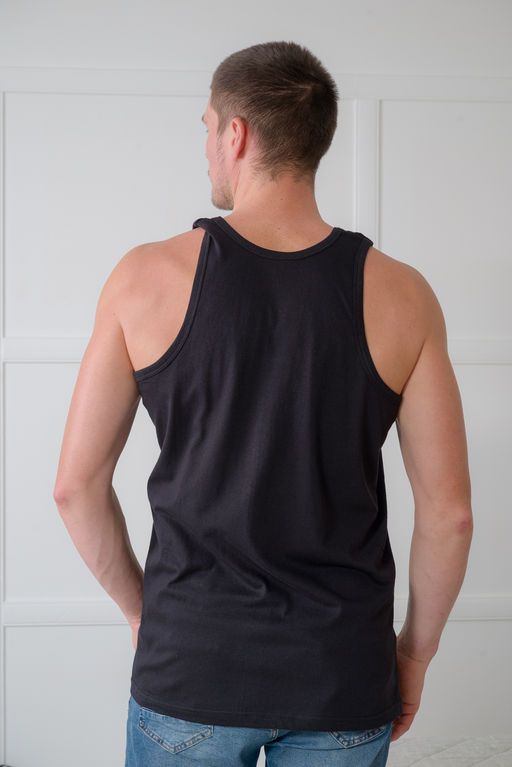 Майка мужская из кулирки черный макс