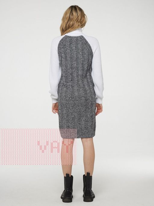 Платье женское 5232-2458. 005/293 чёрный-молоко/белый