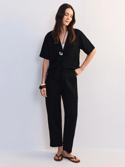 Льняная блуза прямого кроя ZR2605012002-50 / Zarina