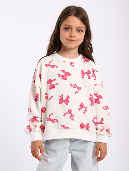 ДЖ063 Джемпер "Бант" (розовый)