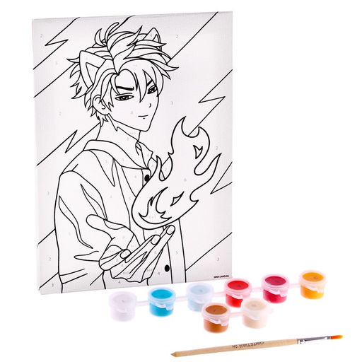 Картина по номерам Огонь в душе, 21 15 см - Школа талантов фото 3