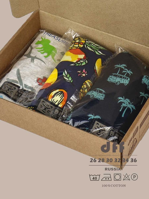 Комплект трусов для мальчика 3 шт. dff Тр 3000/12,15,17 Размер 34 - Sergio valentini фото 2