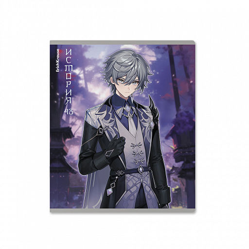 Цена за 5 шт. Тетрадь общая ученическая ErichKrause Manga, История, 48 листов, клетка, твин-лак