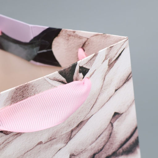 Цена за 2 шт. Пакет подарочный под бутылку, упаковка, Нежность, 13?32?11 см