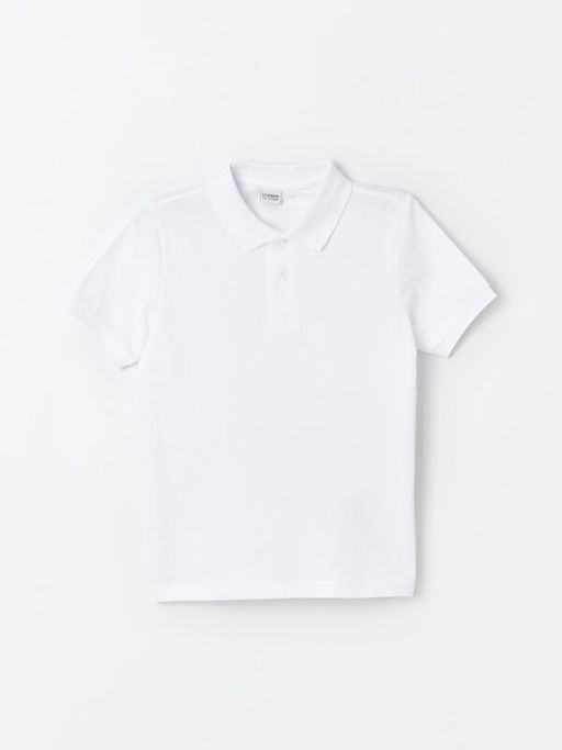 Polo Yaka Basic K?sa Kollu Erkek ?ocuk Ti??rt - Waikiki фото 3