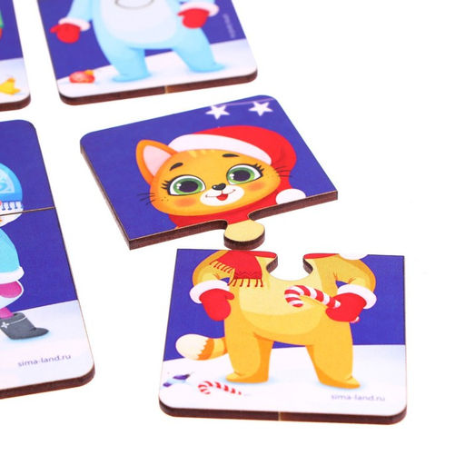 Пазлы Новогодняя кутерьма - Лесная мастерская фото 6