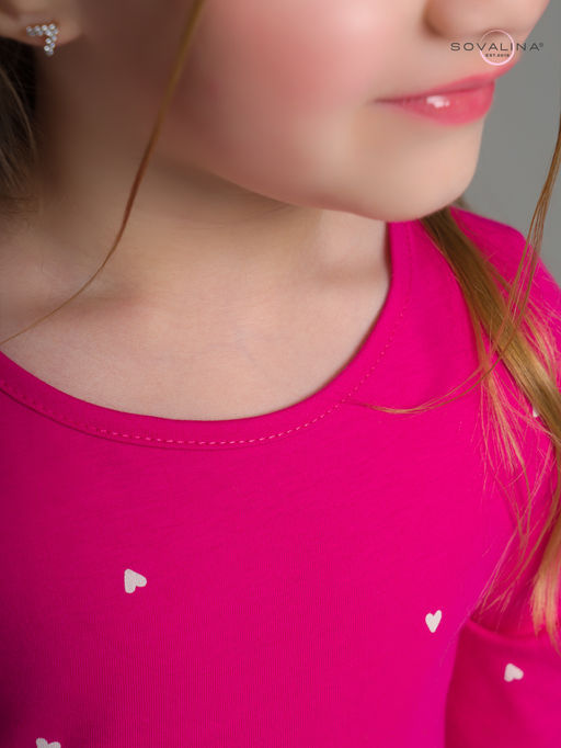 Платье Эля сердечки барби - Sovalina фото 24