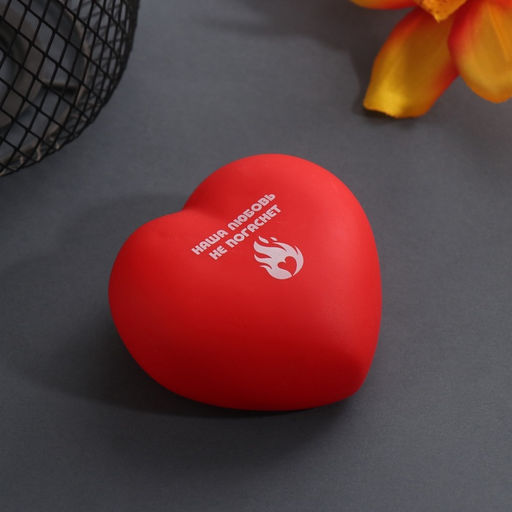 Фигурка светящаяся RISALUX «Сердце. Наша любовь», LED-ночник, 2хLR44, 7×7×3.5 см