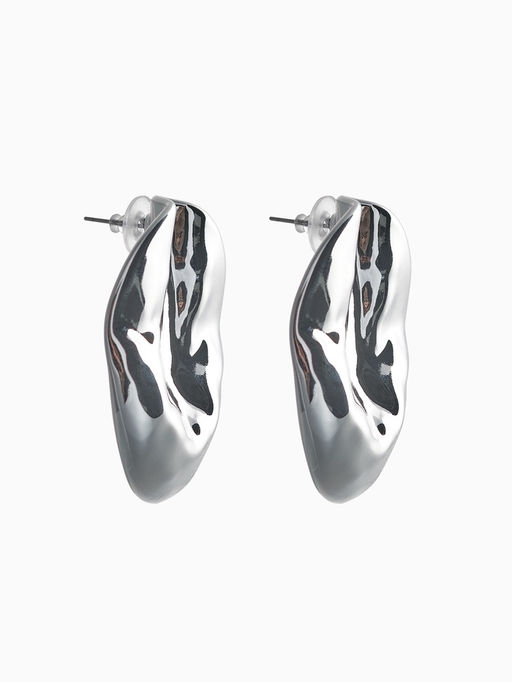 Серьги пластик Кофейное зерно, цвет серебро - Qf фото 2