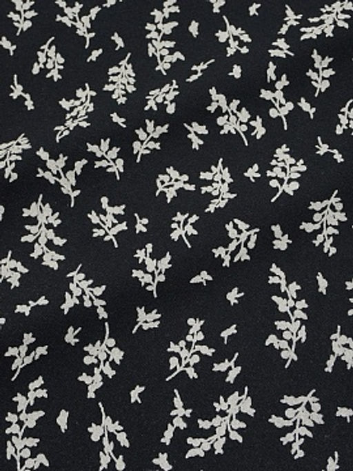 Теплый хлопок Луана цв.черный/кремовый, ш.1.5м, хлопок-100%, 160гр/м.кв