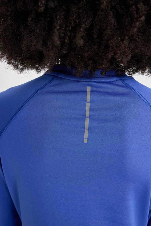 DeFactoFit Футболка с длинным рукавом и воротником стандартной посадки с принтом  фото 4