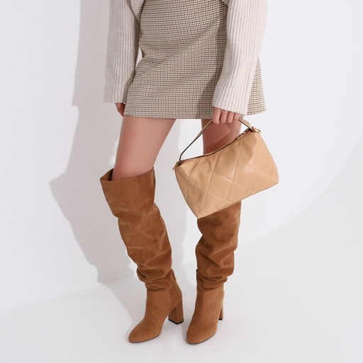 Сумка-багет на молнии, цвет коричневый - Simaland фото 9