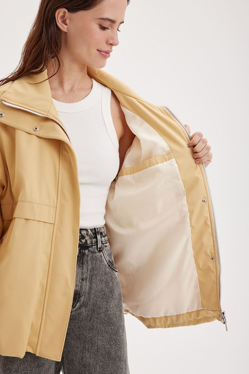 Бомбер утепленный "Желтый" женский