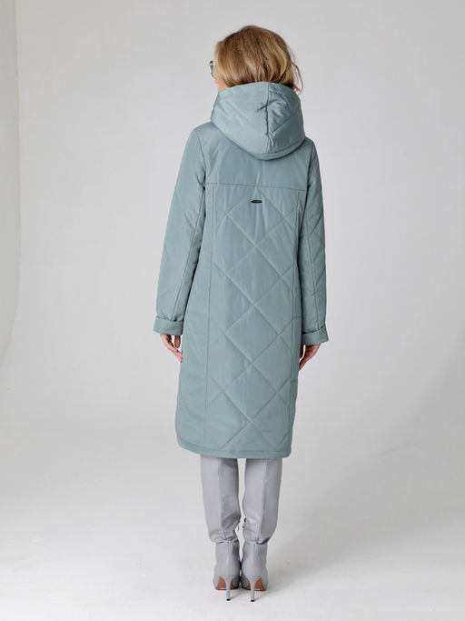 24103 Плащ утепл. серо-зеленый - Dizzyway фото 2