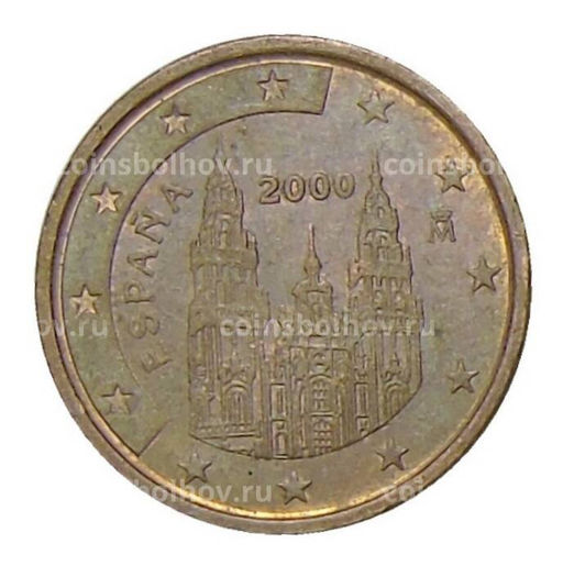 Монета 2 евроцента 2000 года Испания