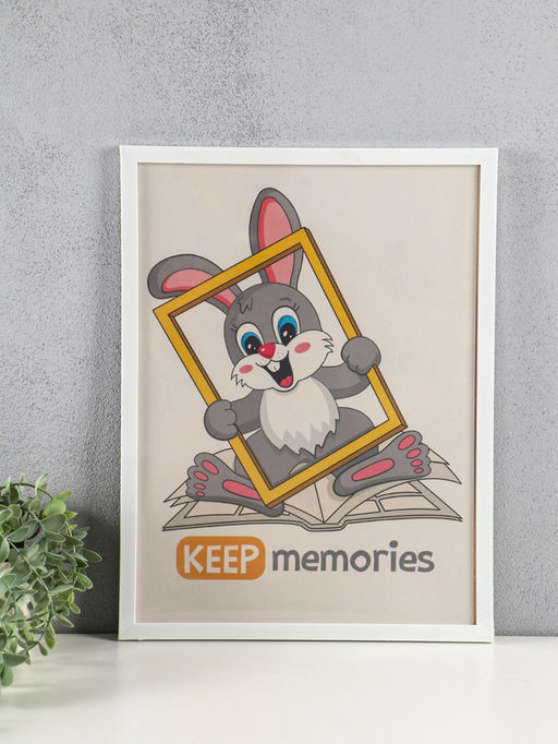 Фоторамка для фото 30×40 см «Премиум», пластик, белый