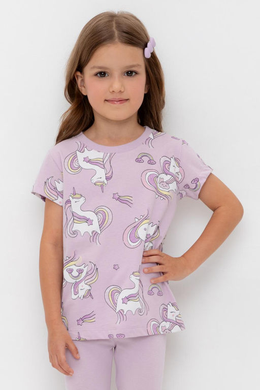 Crockid _ КР 302326/ледяная орхидея,единороги к539 фуфайка (футболка) для дев  фото 4