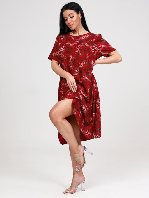 47 ПЛАТЬЕ ЖЕНСКОЕ (Красный) - А-дина фото 4