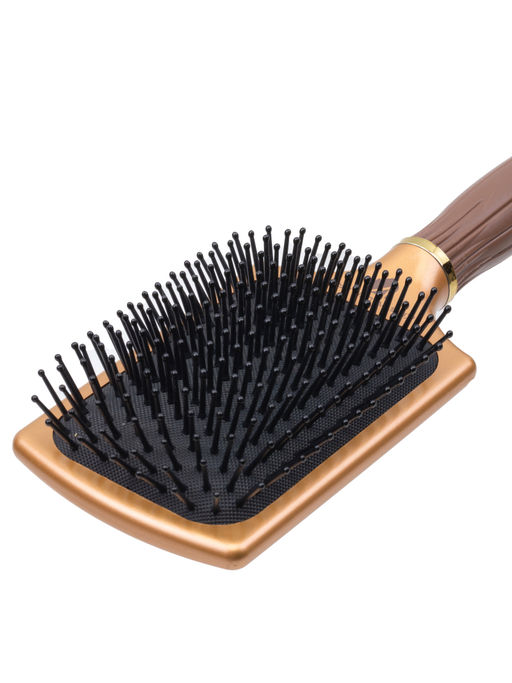 Kristaller Расческа для волос массажная C18-X1, нейлоновые штифты, коричневый  фото 6
