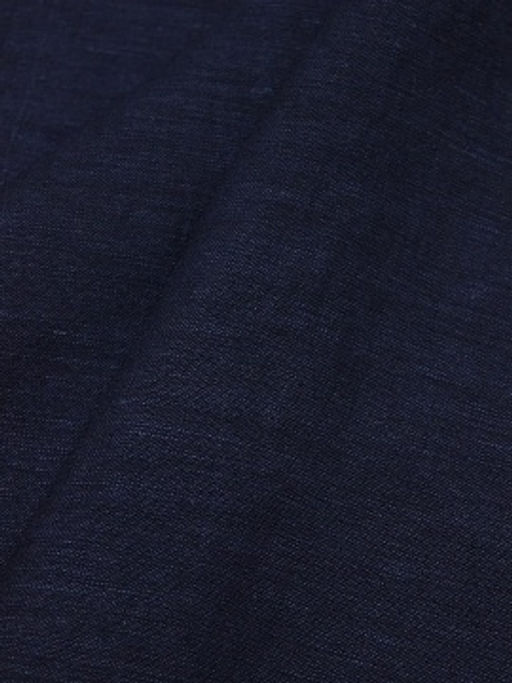 Лен с вискозой с эффектом мятости цв.Темный чернильно-синий, СОРТ2, ш.1.45м, лен-53%, вискоза-47%