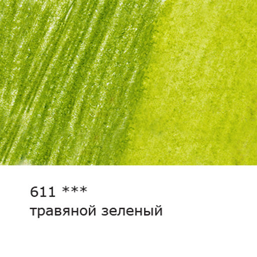 VISTA-ARTISTA Gallery VGWP Карандаш акварельный художественный заточенный 6 шт. 611 Травяной зеленый (Sap green)