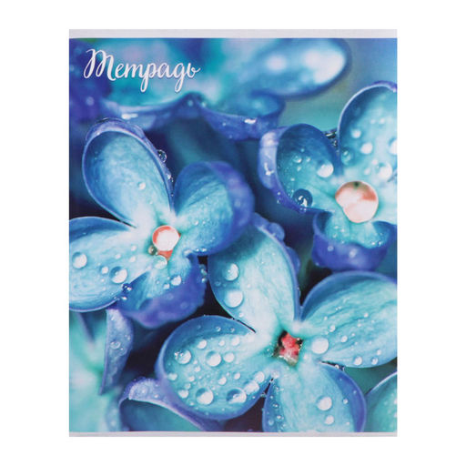 Набор тетрадей, 96 листов в клетку Calligrata "Цветы-1", серые листы, 4 штуки