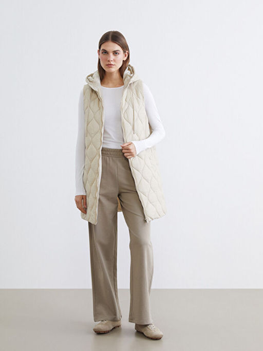 Kap??onlu Kapitone Kad?n ?i?me Yelek