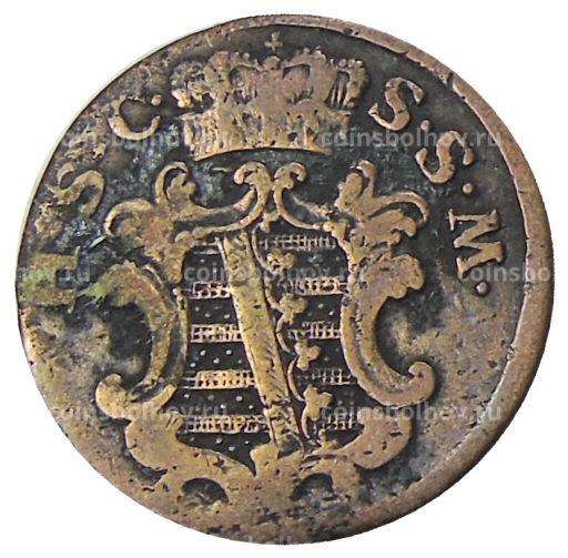 1 пфенниг 1798 года Германские государства Саксен-Кобург-Заальфельд