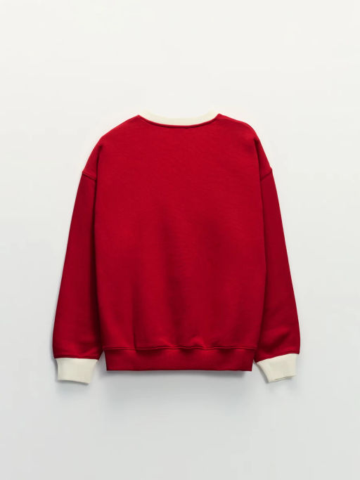 Толстовка с контрастным воротником / Zarina  фото 5