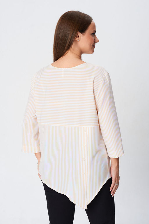 Блуза Modema 769 желтая полоска  фото 8