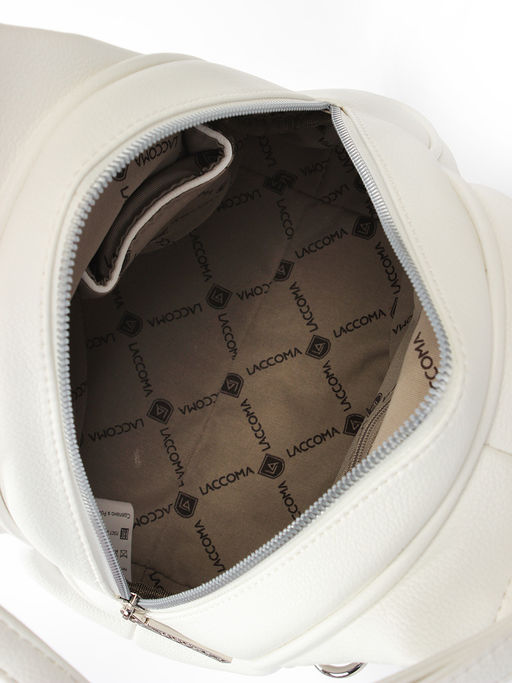 LACCOMA рюкзак Кэрри-белый эко кожа хлопок