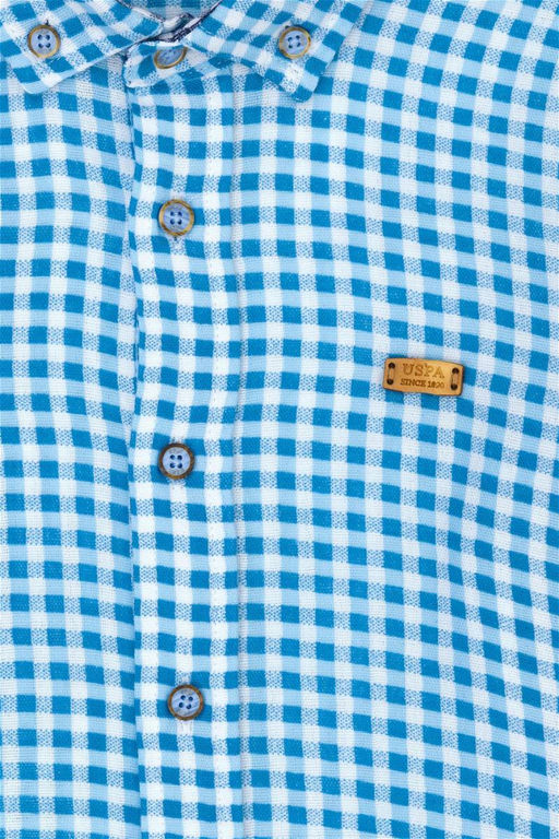 U. S. Polo Assn Синяя рубашка с длинным рукавом для мальчика - U.s. polo assn фото 5