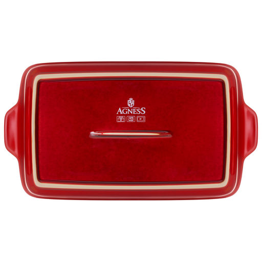 ФОРМА ДЛЯ ЗАПЕКАНИЯ REACTIVE RED 32*18*7 СМ 1800 МЛ - Agness фото 2