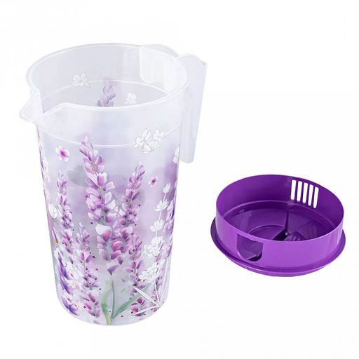 Кувшин пластмассовый Lavender 1,2л, д12см, h22см, с крышкой (Россия) - Домашняя Мода фото 3
