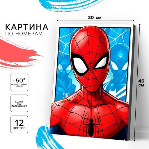 Картина по номерам с подрамником, 30?40 см