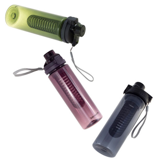 Бутылка спортивная для воды 750мл из пластика (тритан) (тёмный, тёмно-зелёный, бордовый) (2304) /KAM - Kamille фото 2