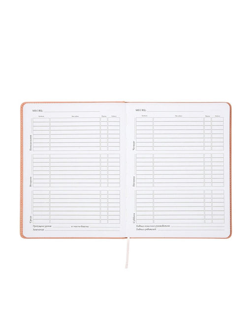 Дневник школьный «Сердечки» 1-11 класс, ляссе, обложка искусственная кожа, персиковый