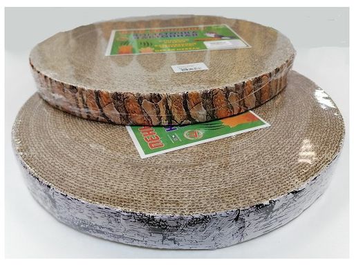 Когтеточка гофрокартон ЧИП средняя с пропиткой, h40мм, D35см, 34 .
