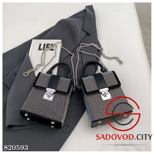 Мини-сумка женская со стразами - Bruno фото 3