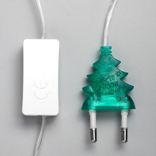 Гирлянда Нить 5 м с насадками Бабочки малые, IP20, прозрачная нить, 20 LED, свечение мульти (RG/RB), мигание, 220 В - Luazon lighting фото 7