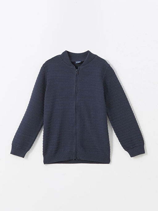 Bisiklet Yaka Dokulu Erkek ?ocuk Triko H?rka